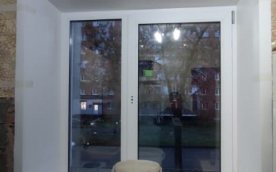 Установка окна и откосов на кухне